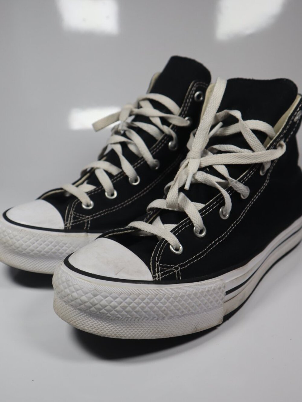 Converse Chuck Taylor All Star Lift Platform High Top Black White 272855F Kids 7